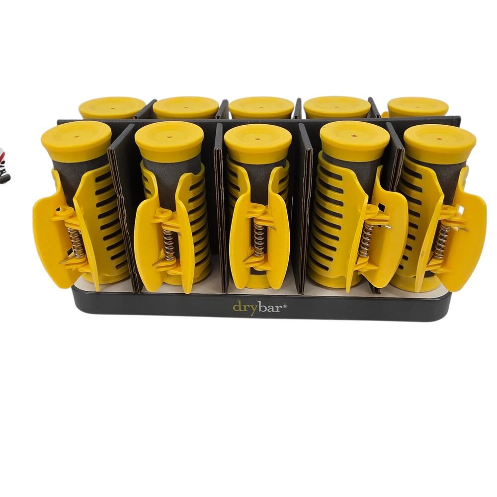 Dry Bar The Roller Club 2 Size Ceramic Curling Hot Rollers Creaseless Clip Set